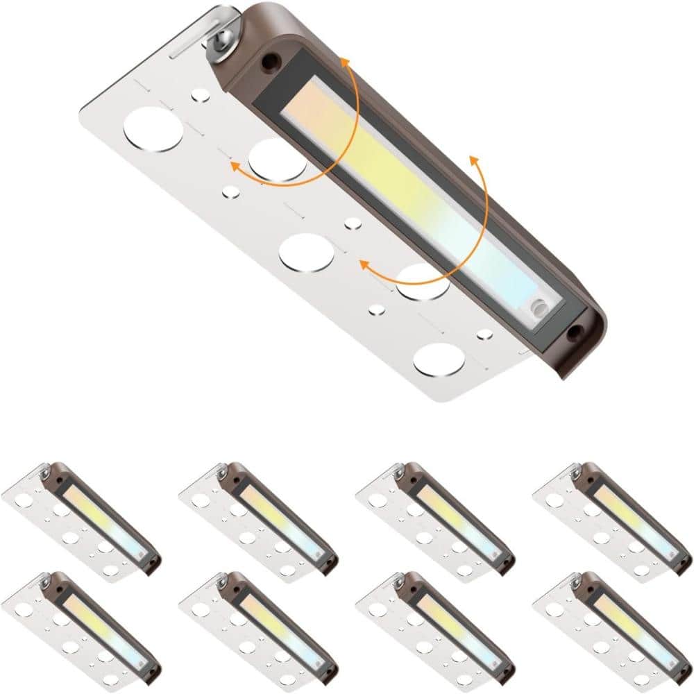 190 Lumens Low Voltage 5CCT Color Changing LED Bronze Outdoor Lanscape Step Stair Light Hardwired (8 Pack) price history on PriceWatchPro