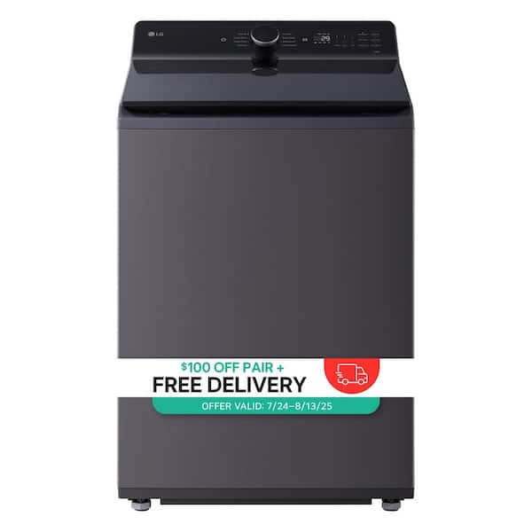 5.5 cu. ft. SMART Top Load Washer in Matte Black with Impeller, Easy Unload and TurboWash3D Technology