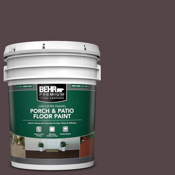 5 gal. #PPU1-01 Folklore Low-Lustre Enamel Interior/Exterior Porch and Patio Floor Paint