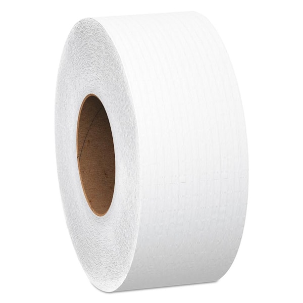 12 in. dia. 3.55 in. x 2000 ft. Scott Jrt Jumbo Roll Bath Tissue White 2-Ply (6 Rolls)