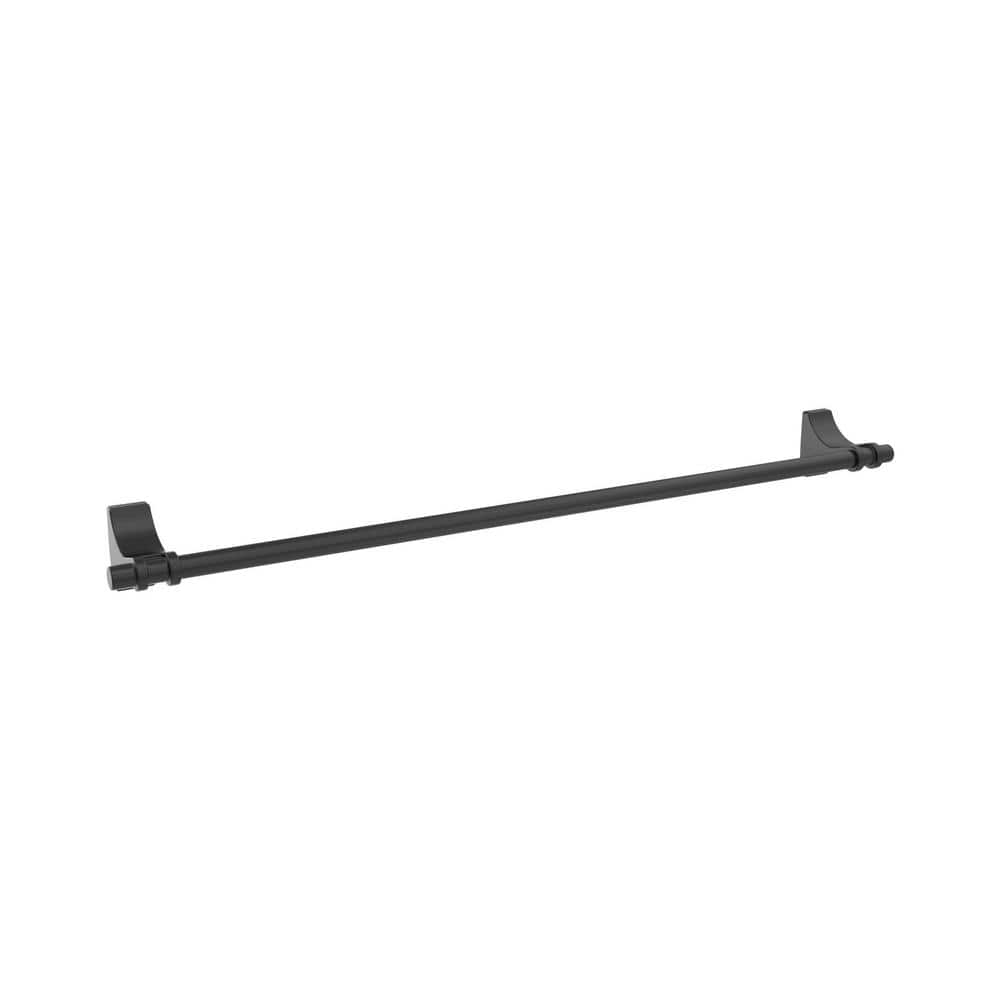 Amerock Davenport 24 in. (610 mm) L Towel Bar in Matte Black BH36054MB ...