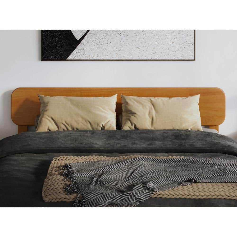 Florence Queen Light Toffee Solid Wood Adjustable Headboard