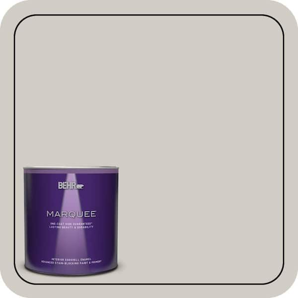 BEHR MARQUEE 1 qt. Home Decorators Collection #HDC-NT-20 Cotton Grey Eggshell Enamel Interior Paint & Primer
