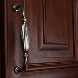5 in. Center-to-Center Satin Nickel Fluted Cabinet Pulls (10-Pack)