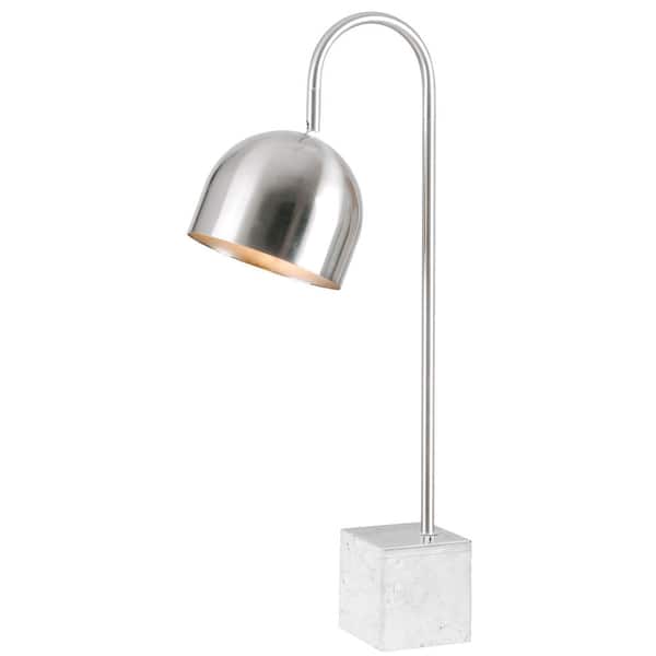 Kenroy Home Maverick 27 in.ch Chrome Desk Lamp with marble base