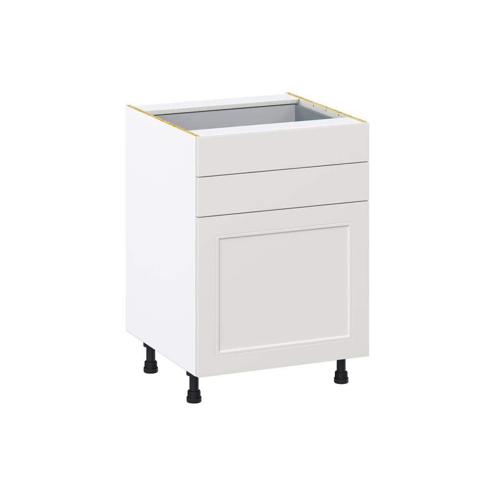 J COLLECTION Littleton 24 in. W x 24 in. D x 34.5 in. H Painted Gray ...