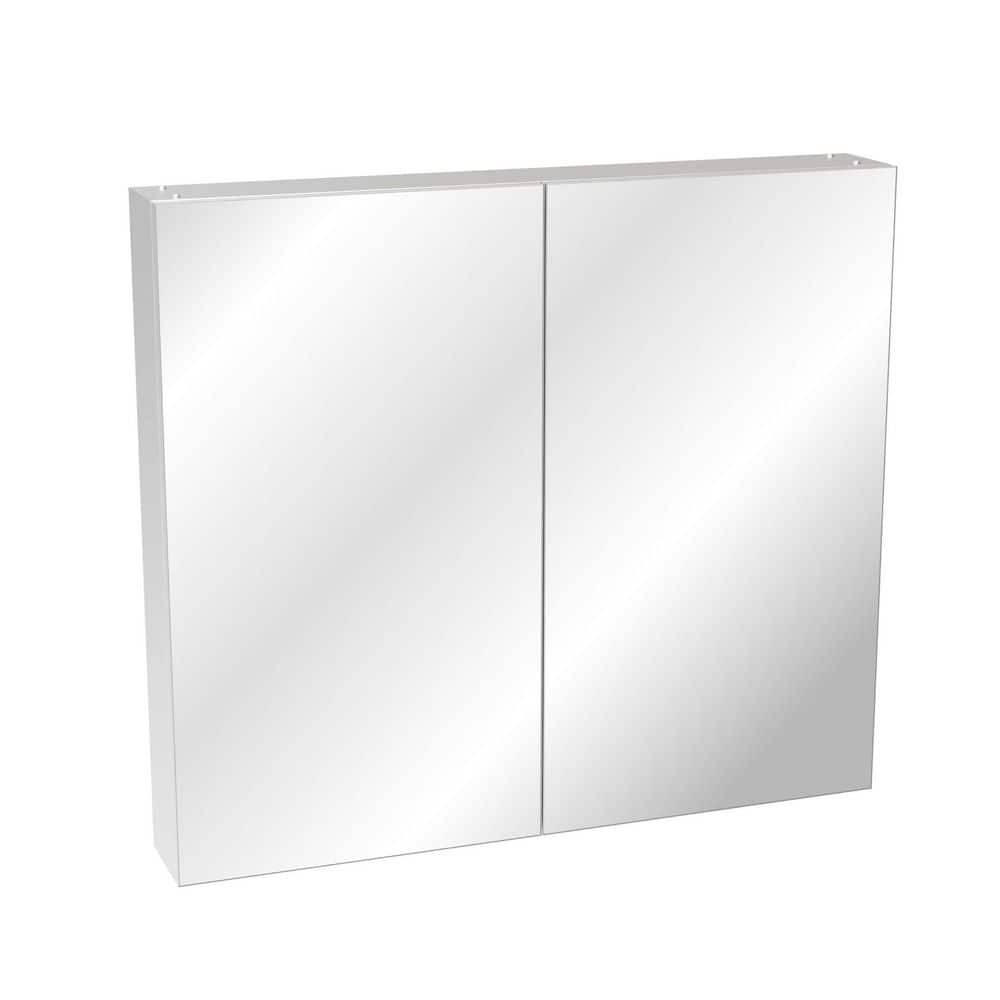 30 in. W x 30 In. H Rectangular Aluminum Alloy Medicine Cabinet with Mirror price history on PriceWatchPro