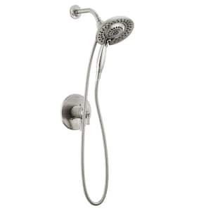 Saylor In2ition 1-Handle Wall Mount Shower Trim Kit in Stainless with Hand Shower (Valve Not Included)
