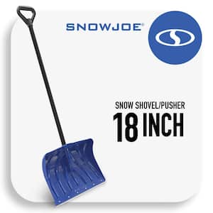 51 in. Polypropylene Handle Steel Snow Shovel/Pusher