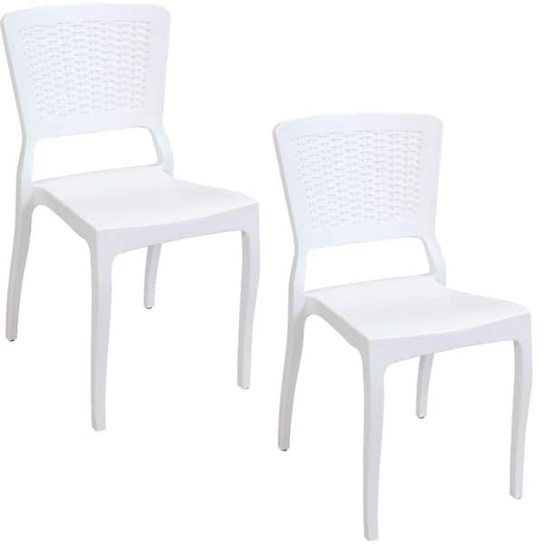 nilkamal white plastic chair