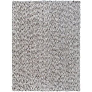 Ultra Shag Gray Modern 5 ft. x 7 ft. Indoor Area Rug