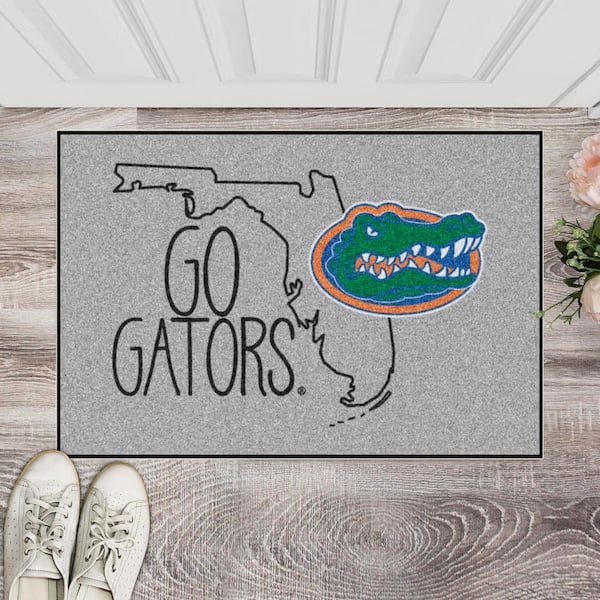 Florida Gators Southern Style Gray 1.5 ft. x 2.5 ft. Starter Area Rug