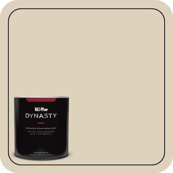 BEHR DYNASTY 1 qt. #PPU4-12 Natural Almond Matte Interior Stain-Blocking Paint & Primer