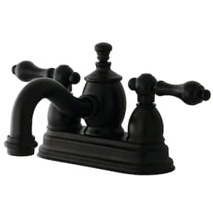 English Country 4 in. Centerset 2-Handle Bathroom Faucet in Oil Rubbed Bronze
