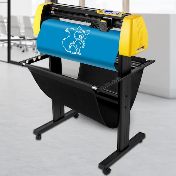 Vinyl Cutter Machine 34 in. Auto Camera Contour Cutting Backlight LCD Display Vinyl Plotter for Sign Making