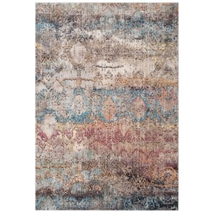 Bristol Turquoise/Multi 8 ft. x 10 ft. Floral Area Rug
