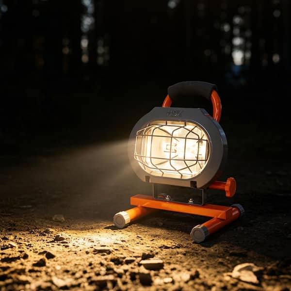 HDX 250-Watt Portable Halogen Work Light LG351-250W - The Home Depot