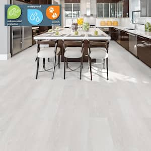 CoreLuxe 5mm w/pad Mont-Blanc Pine Waterproof Rigid Vinyl Plank Flooring 7  in. Wide x 48 in. Long