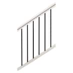 HOFT Corner Post Kit 44 in. x 3 in. x 3 in. Black Aluminum Railing ...