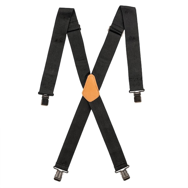 BUCKET BOSS Web Black Work Suspenders 61120 - The Home Depot