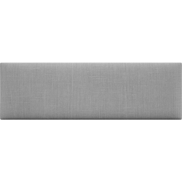 VANT Cotton Weave Grey Mist Twin-King Upholstered Headboards/Accent Wall Panels