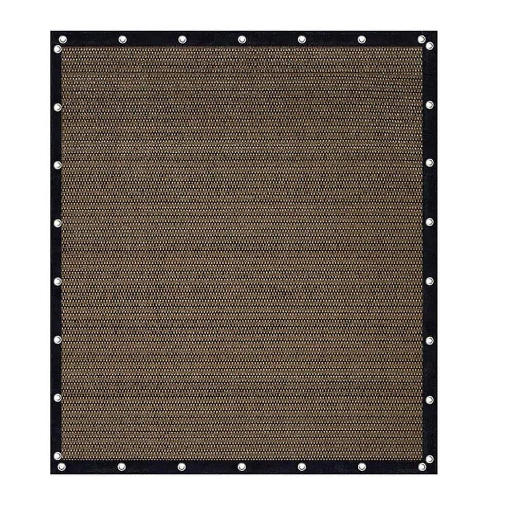ITOPFOX 10 ft. x 10 ft. Mocha Square Heavy-Duty Sun Shade