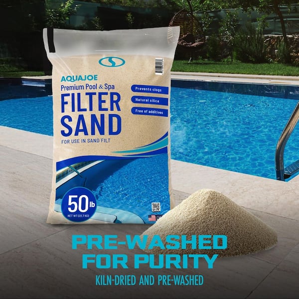 AQUA JOE 50 lb. Bag of Pool Filter Sand FLTSAND50 - The Home Depot