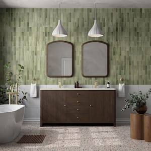 Gracyn 71.8 in. W x 21.4 in. D x 34.8 in. H Double Bath Vanity Cabinet Without Top in Sable