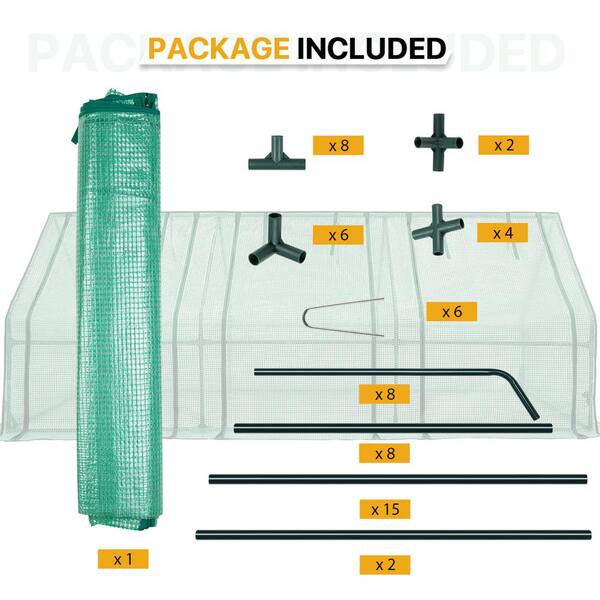 EAGLE PEAK 95 in. W x 36 in. D x 36 in. H Garden Low Mini