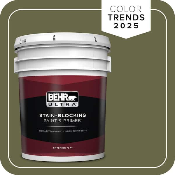 BEHR ULTRA 5 gal. #PPU9-24 Amazon Jungle Flat Exterior Paint & Primer
