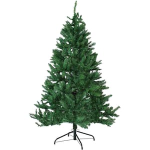 Sunnydaze 5 ft. Unlit Faux Tannenbaum Christmas Tree with Hinged Branches