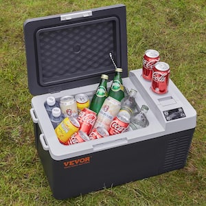 Car Refrigerator, 12 Volt Car Refrigerator Fridge, 21 QT/20 L Single Zone Portable Freezer, -4?-50? Adjustable Range