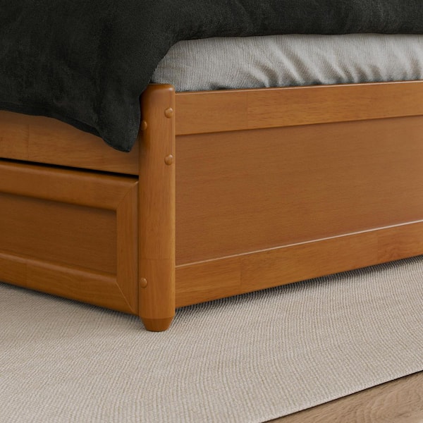 AFI Lylah Light Toffee Natural Bronze Solid Wood Frame King