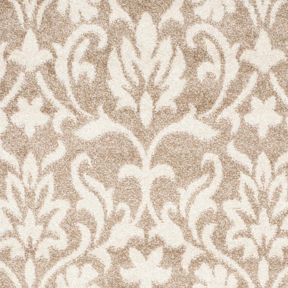Wheat & Beige Easy-Care Synthetic Runner Rug, 2'3" x 7'