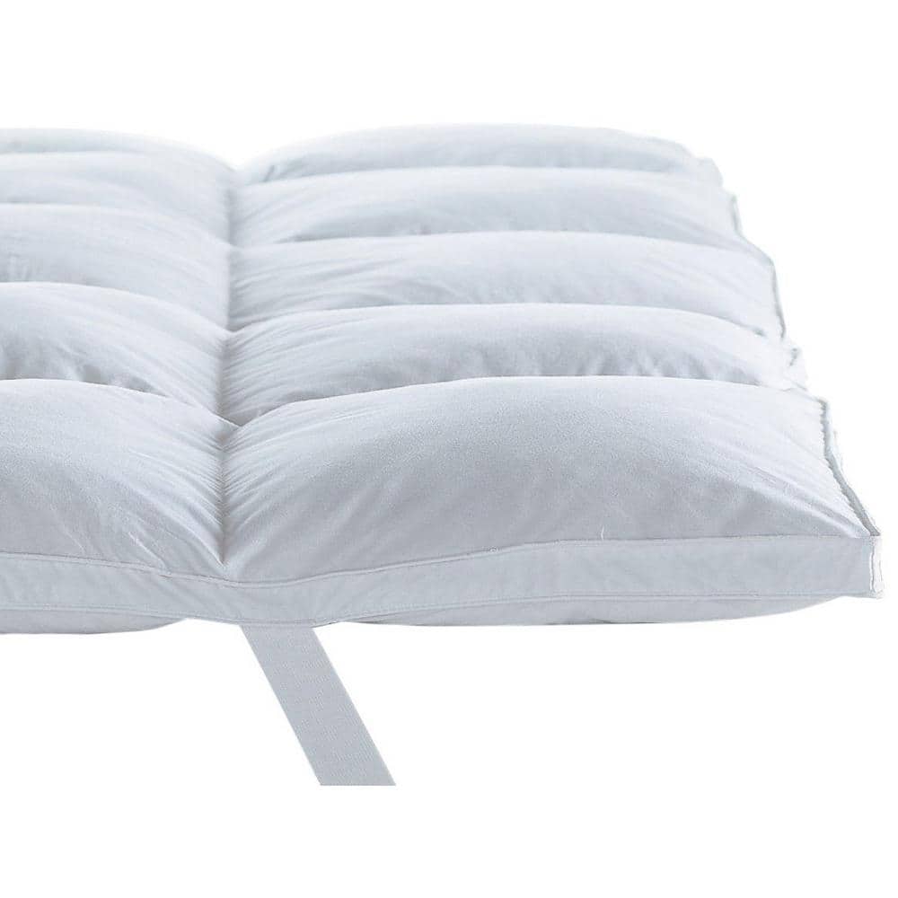 Full Size White Down Alternative Plush Mattress Topper