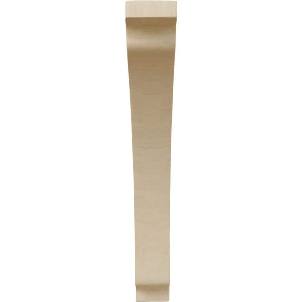 Large Rubberwood Decorative Corbel Bracket, 12" Height