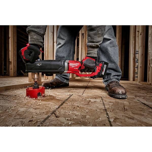 Milwaukee M18 FUEL 18V Lithium Ion Brushless Cordless GEN 2 SUPER HAWG 1 2 in. Right Angle Drill w M18 FUEL Reciprocating Saw 2809 20 2821 20