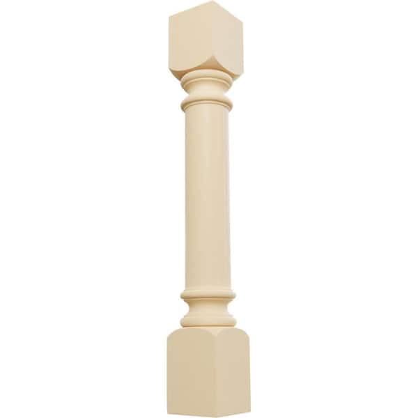 Ekena Millwork 5 in. x 5 in. x 35-1/2 in. Unfinished Maple Traditional Cabinet Column