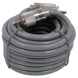 Coaxial Cable with PL259 Connectors, 18 ft.
