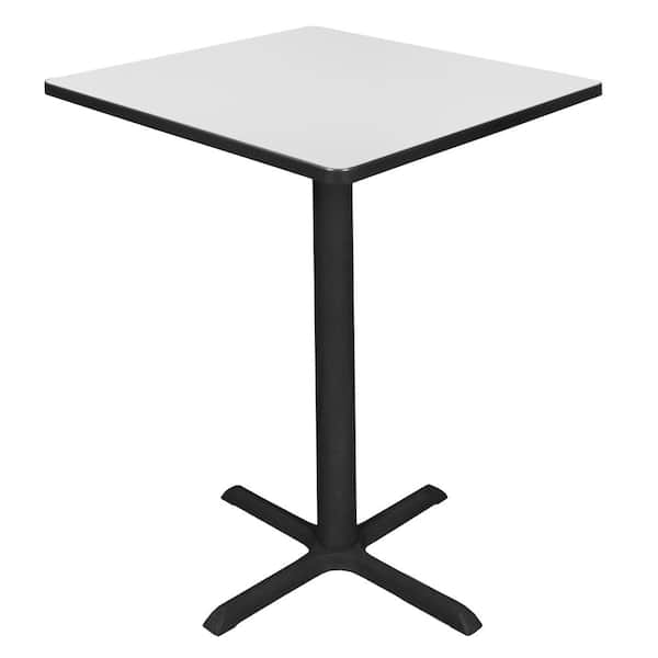 Regency Bucy 38 in. Square White Composite Wood Cafe Table (Seats-4)
