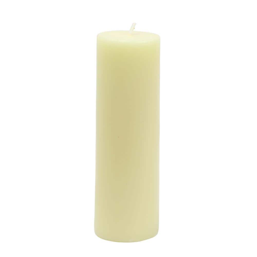 Zest Candle 2 In X 6 In Ivory Pillar Candle Bulk 24 Piece Cpz 168 24 The Home Depot