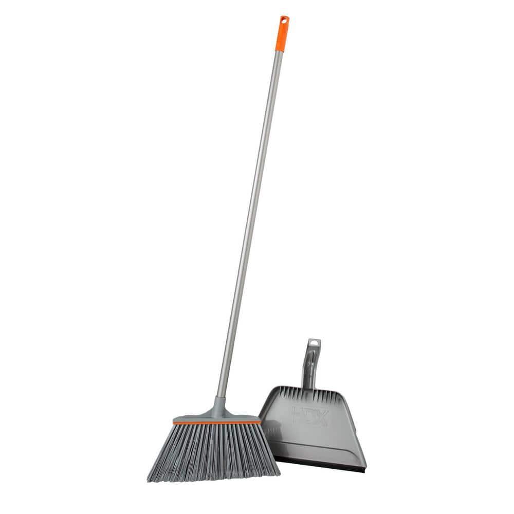 Long Handled Dustpan And Brush 2/3pc/Set Dust Pan Handle Broom Upright  Sweeper