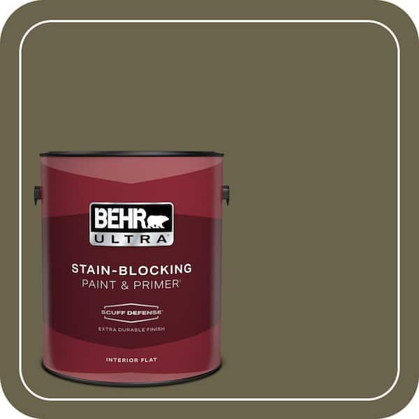 BEHR ULTRA 1 gal. Home Decorators Collection #HDC-FL14-8 Deer Trail Extra Durable Flat Interior Paint & Primer