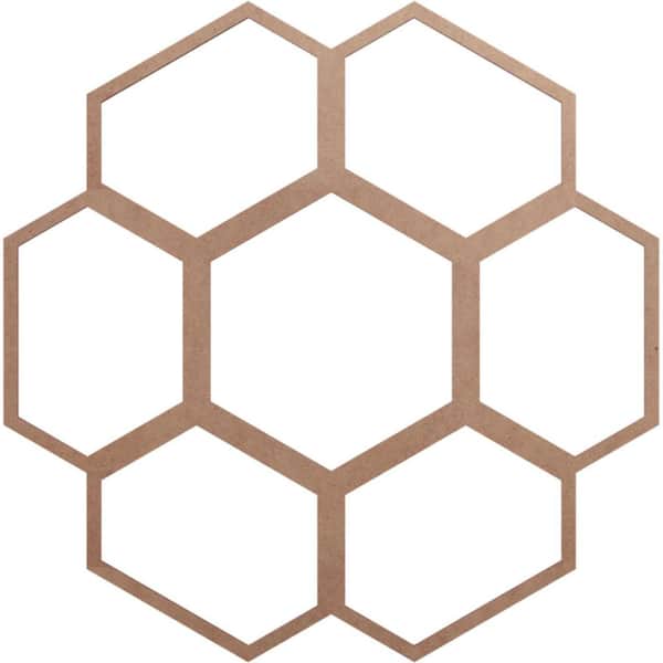 Ekena Millwork 0.25 in. x 30 in. x 30 in. Wood Medallion Moulding