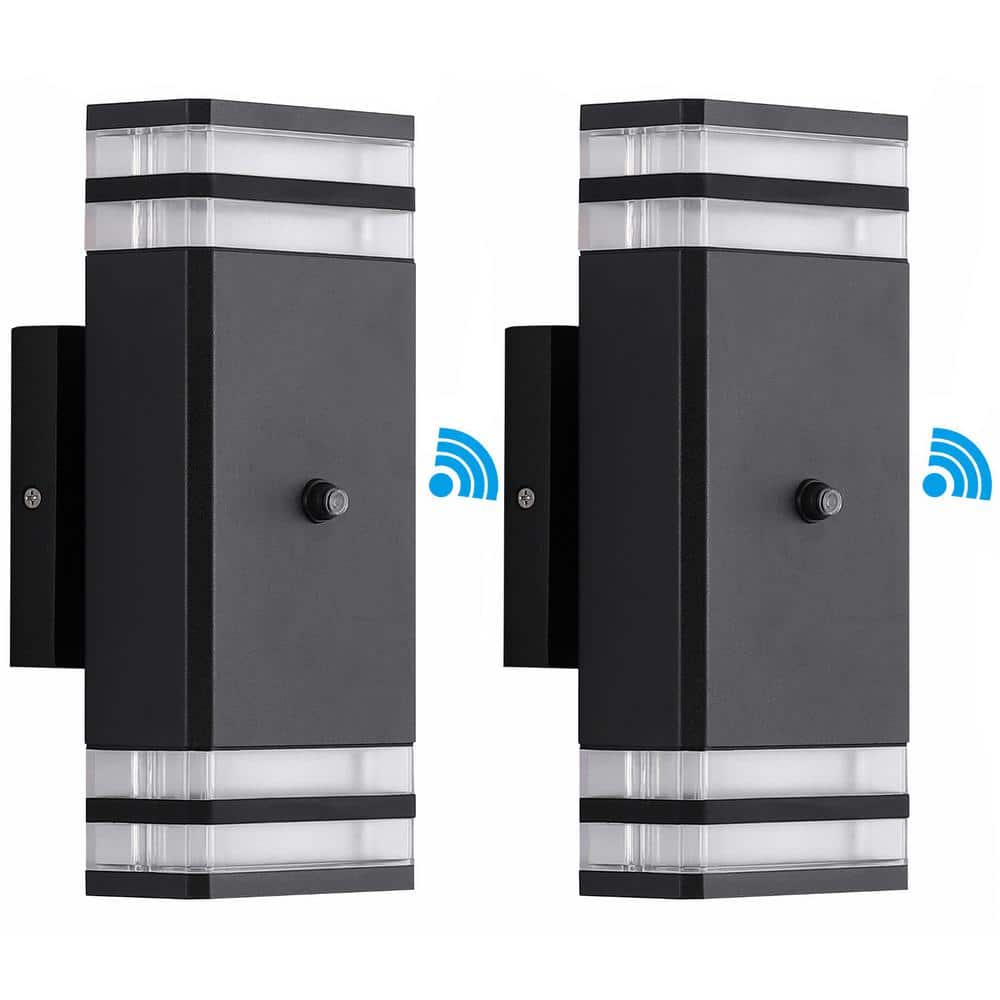 【ついに再販開始！】 HKMGT 2-Layer Black Dusk to Dawn Outdoor Hardwired Wall ライト・ランタン
