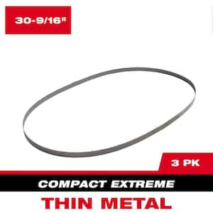 30-9/16 in. 12/14 TPI Compact Extreme Thin Metal Cutting High Speed Steel Band Saw Blade (3-Pack) For M12 FUEL Bandsaw