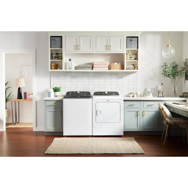 Whirlpool 7.0 cu.ft. vented Front Load Electric Dryer in White WED6150PW -  The Home Depot