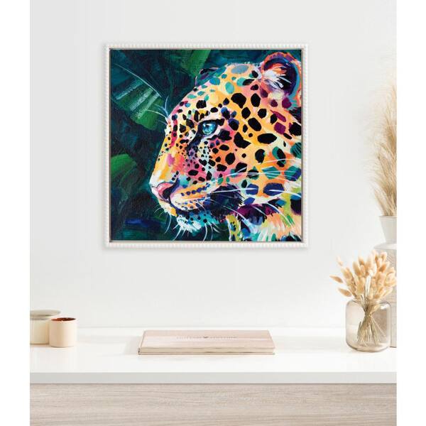 Kate and Laurel Modern Colorful Leopard Animal Wall Art 1  display picture 3