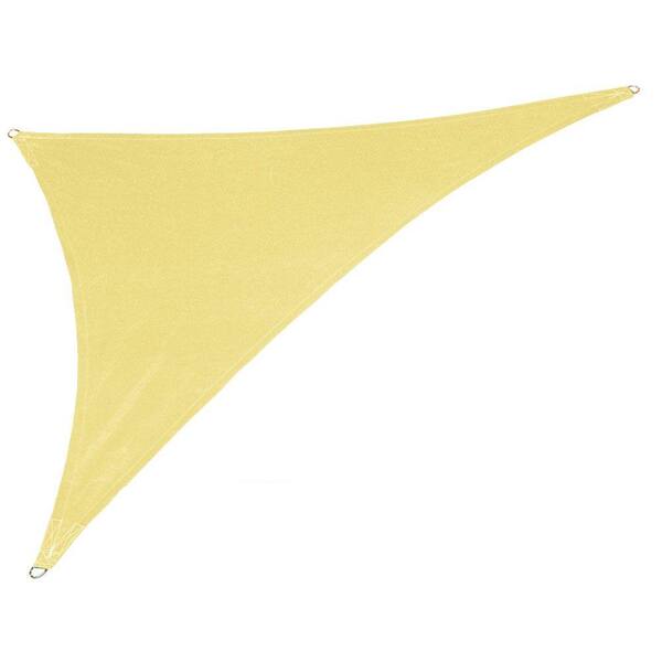 Coolaroo 15 ft. x 19 ft. x 24 ft. Beige Right Triangle Ultra Shade Sail