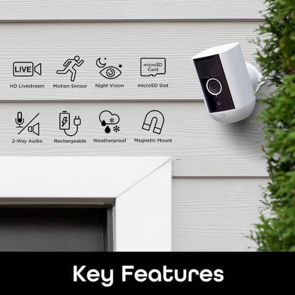 Geeni Freebird 1080p Outdoor WiFi Surveillance with Night Vision and Motion Detection Security Camera Compatible with Alexa